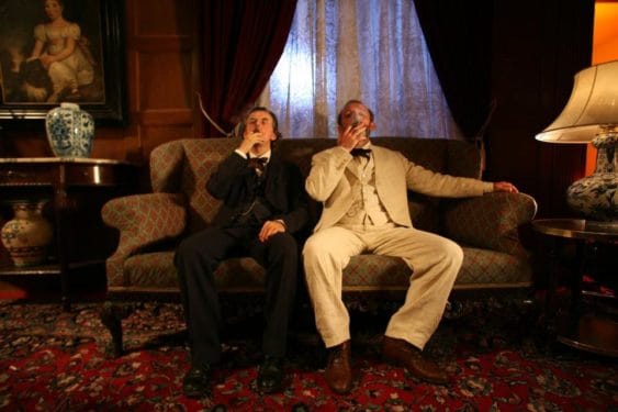 Johannes Silberschneider as Gustav Mahler and Karl Markovics as Sigmund Freud in “Mahler on the Couch.”